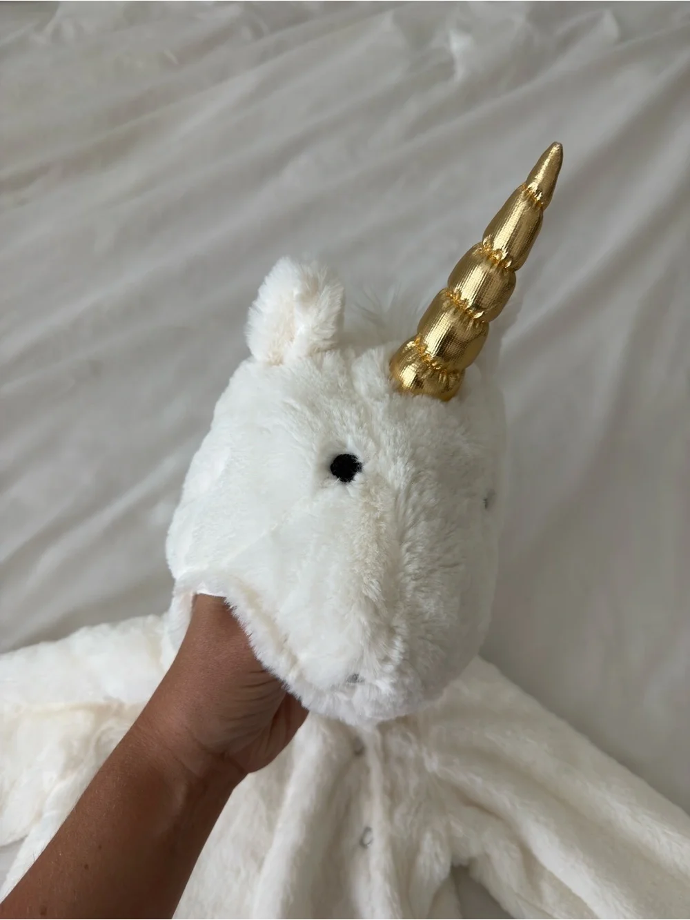 Pottery Barn Kids Magical Unicorn Halloween Costume 6-12 Months Baby White Fall